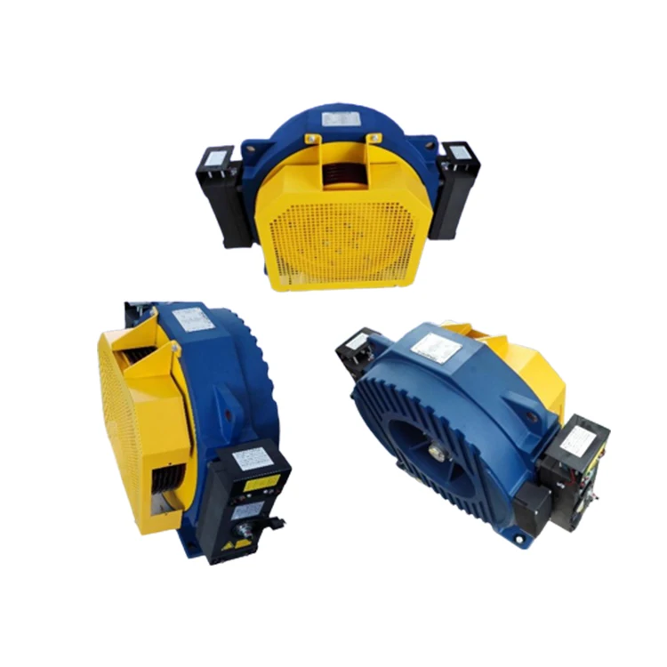 Max Static Load 4000kg Elevator Lift Motor Elevator Gearless Traction Machine