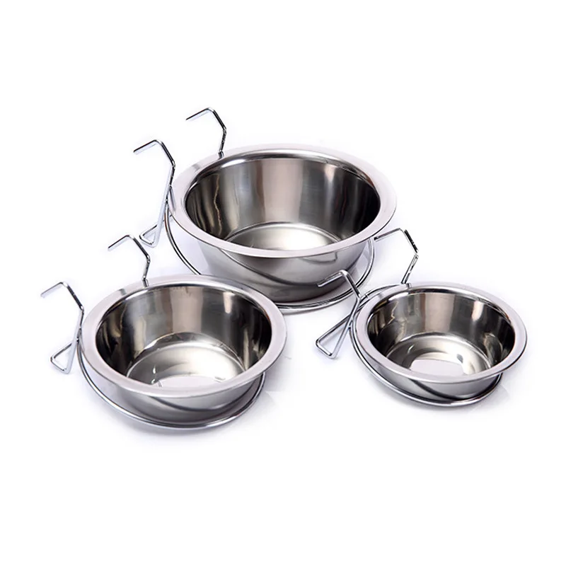 Pet Products Stainless Steel Hanging Pet Dog Bowls