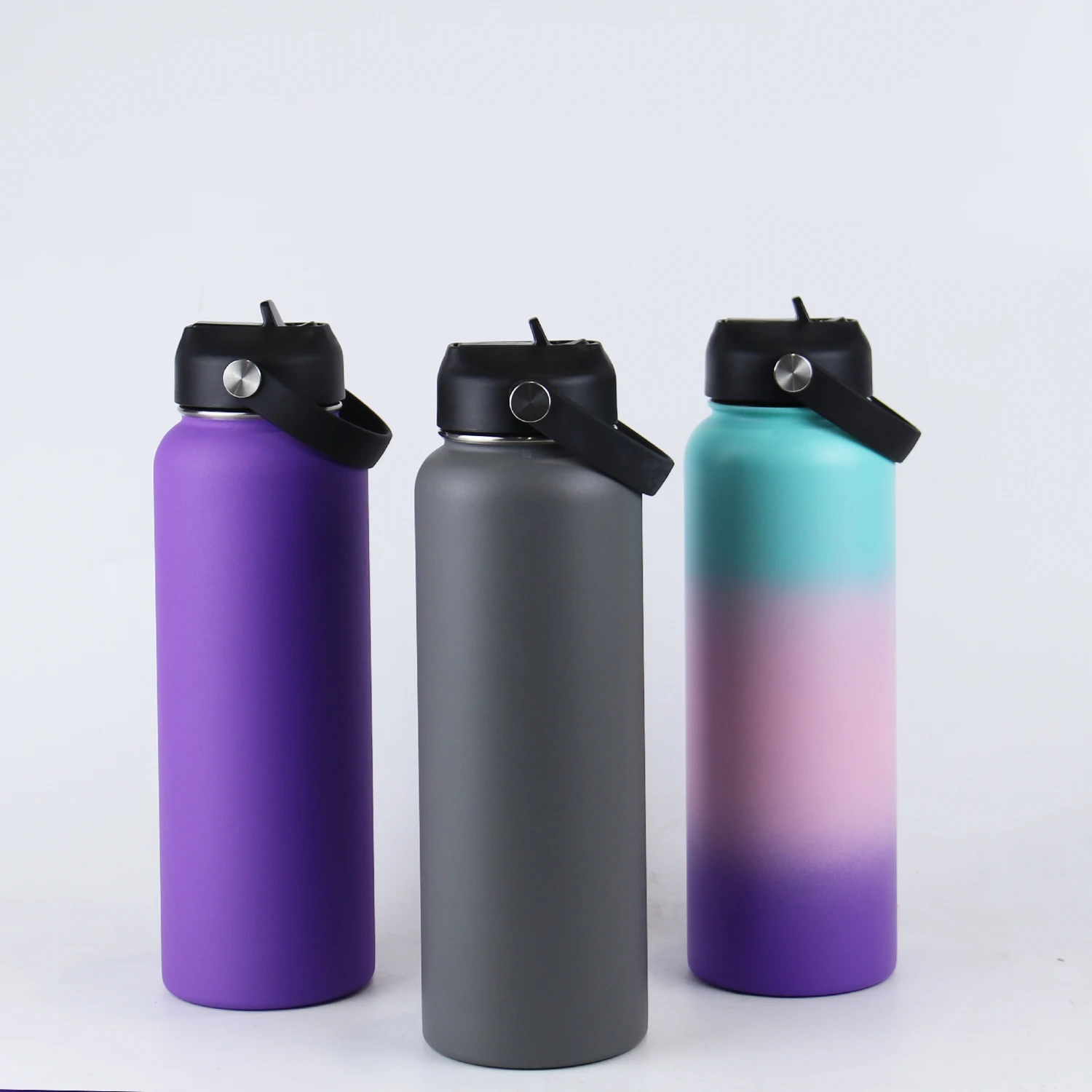 Bpa Free Water Jug 32/64oz Motivational Stainless Steel Gallon Water Bottle With Straw For Fitness Gym Sports