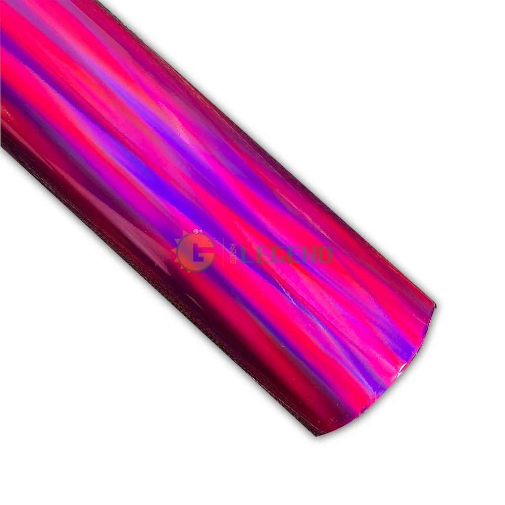Rainbow Laser Metal Hot stamping foil fishing lure foil Pink Light change paper