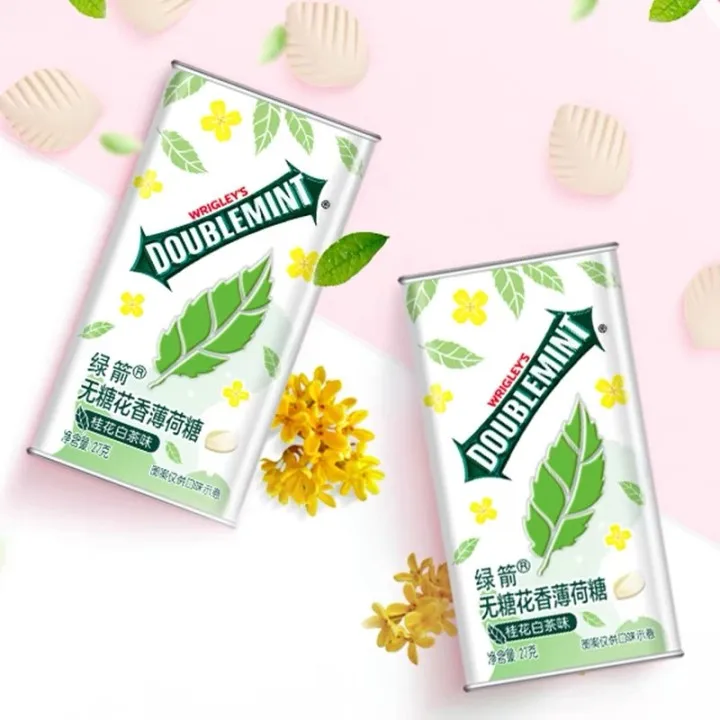Chinese  Chewing Gum Sugar Free Chewing Gum 27g Floral Mints Mint Flavored Osmanthus White Tea Flavor