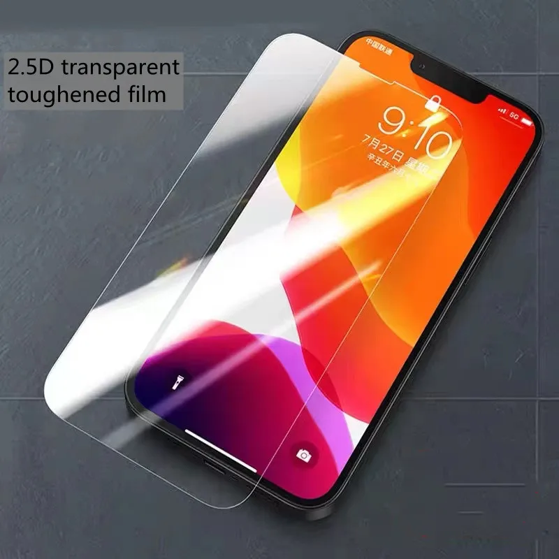 Лидер продаж, высококачественное 2.5D 9H гальваническое покрытие с эффектом отпечатков пальцев, прозрачное закаленное стекло, протектор для телефона iphone 12 pro max