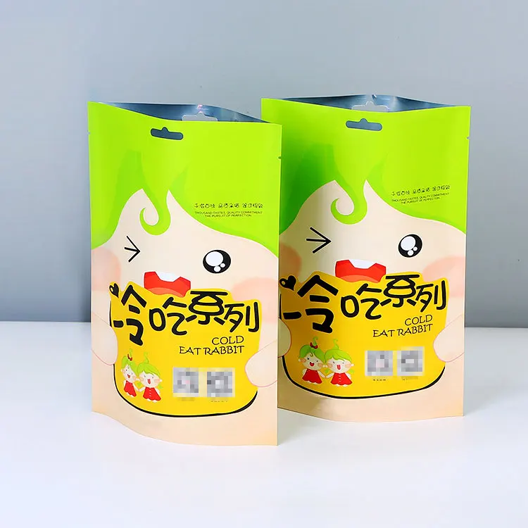 packaging food bags foil pouch packaging for candy pouches zip lock plastic bags for cookie biscuit