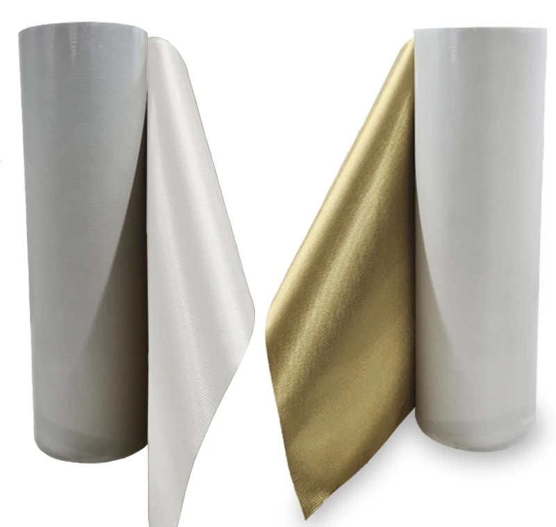 Factory Directly Sell  Hotmelt Adhesive Backing   Embroidery Applique Metallic Twill  for Sports Jersey Lurex Fabric