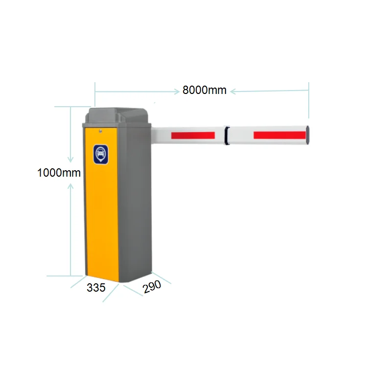 ANT 8M Railway heavy duty dc motor servo 24v barrier gate access control electronic barrier gate