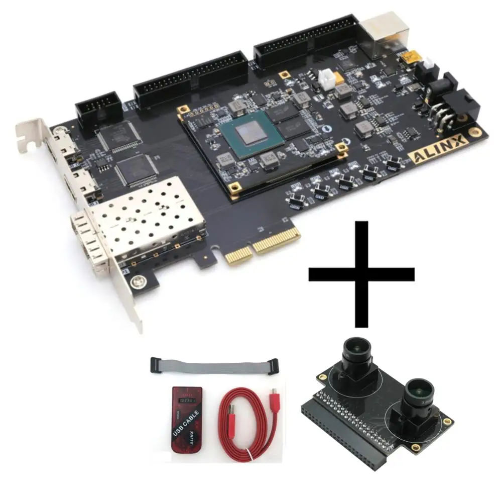 
XILINX XC7A200T FPGA Development Board Artix-7 A7 200T/100T/35T ALINX Brand (Board + USB Cable + 2 lens Camera module ) 