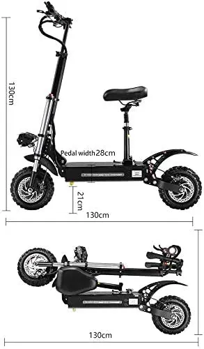 60V 6000W 85KM/H hydraulic Shock Absorption Dual Motor E scooter Off Road Adult Electric Scooter