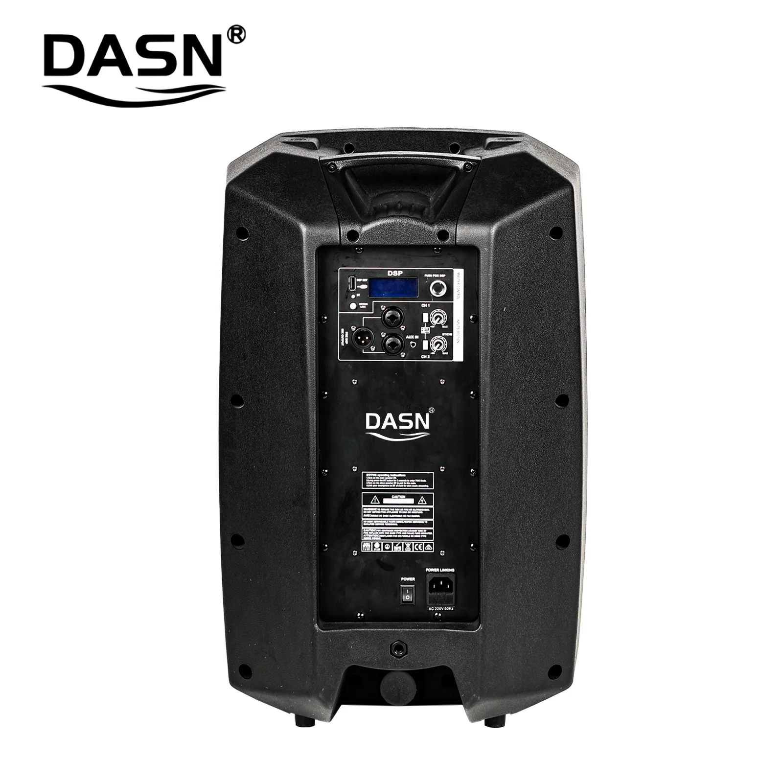 DASN SCK15DC 15 дюймов 2-500 Вт RMS DSP профессиональная активная пластиковая полночастотная система PA динамик DJ сценический домашний звук аудио