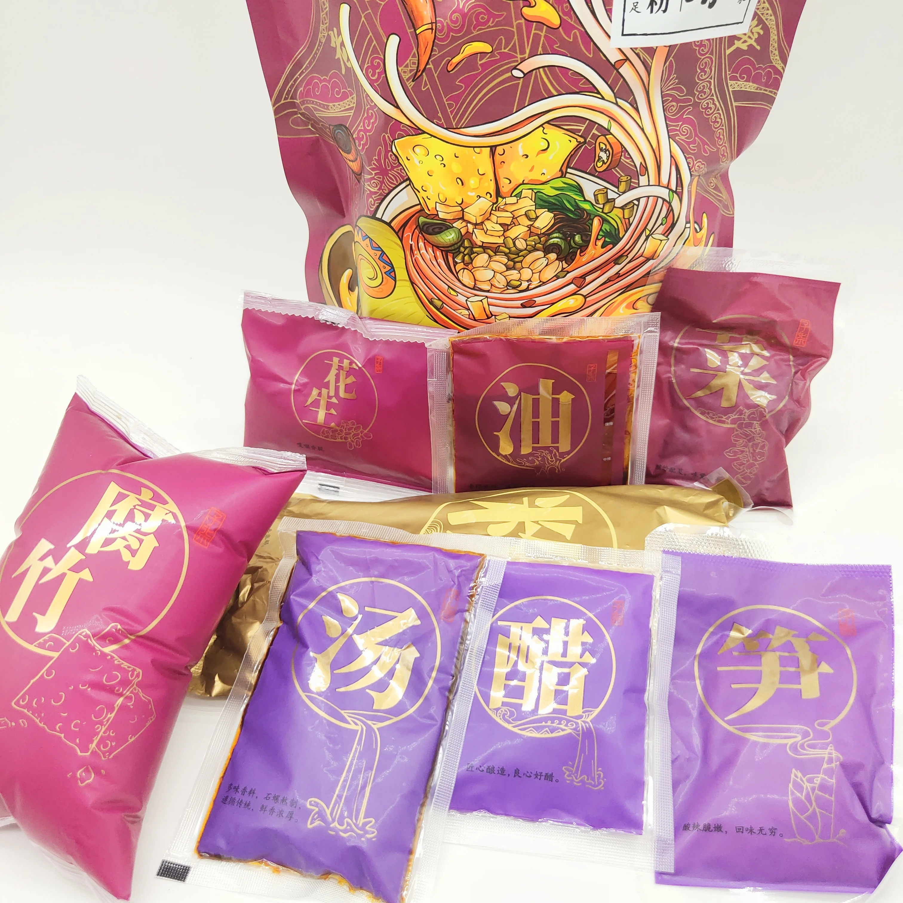 Оптовая продажа рисовая лапша Liziqi от бренда Liuzhou речной морду здоровая мгновенная пища 400 г