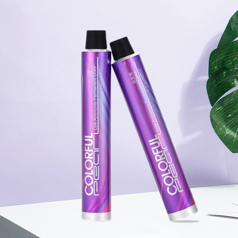 
Stylish Branded colored offset printing 100ml aluminium tube for hair dye cream packing 