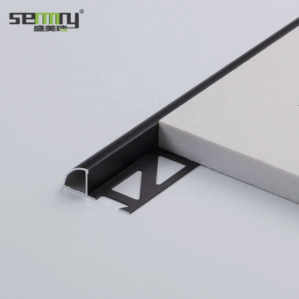 New Material Customized Tile Ceramic Polished Decorative Strip Aluminum Profile Balcony Drip Edge Trim for Terraces