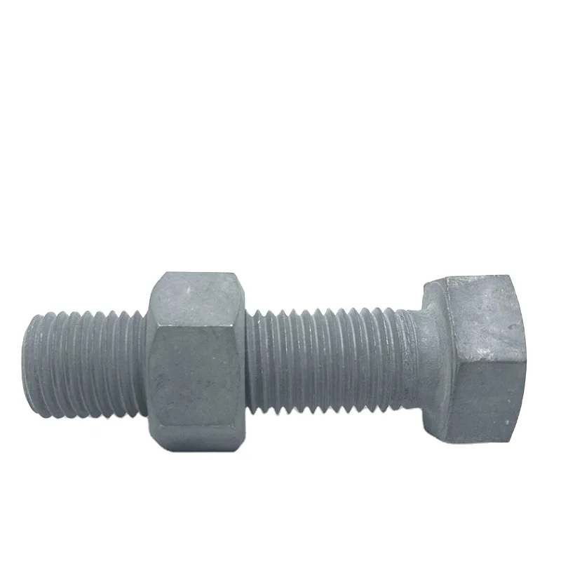 Fastener Hot dip galvanized grade 8.8 hex head bolts and nuts with Different types of Stainless steel Bolts and Nuts