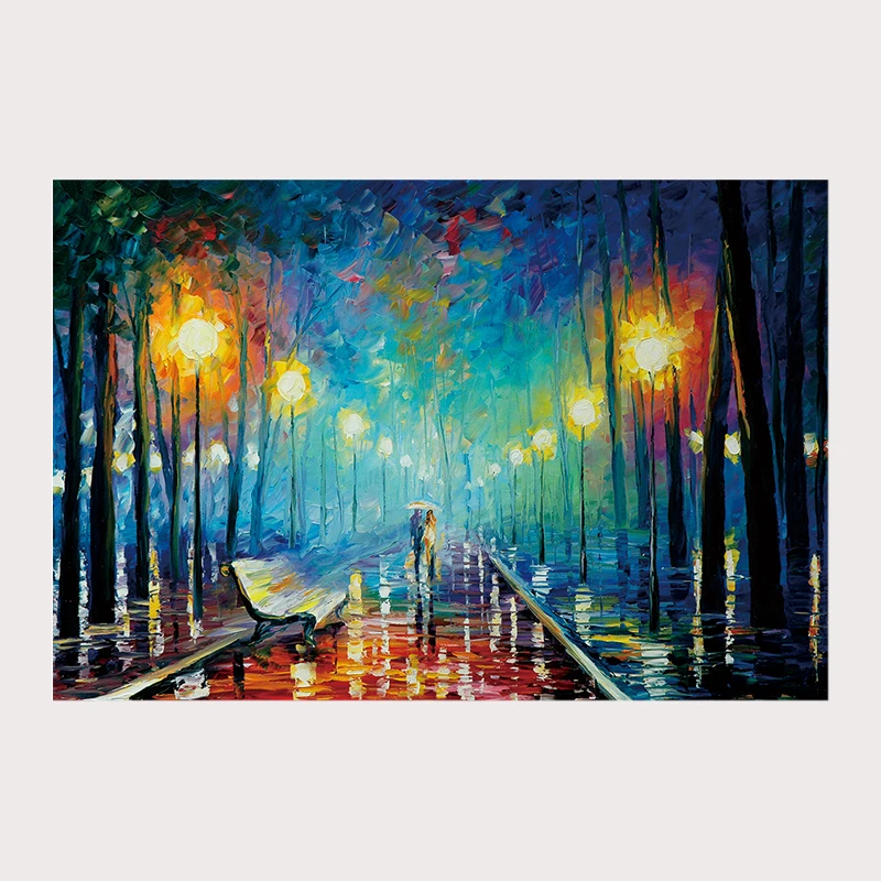 Romantic sunset jigsaw puzzle colorful oil painting art adult children brain 500 pieces and 1000 pieces of game jigsaw