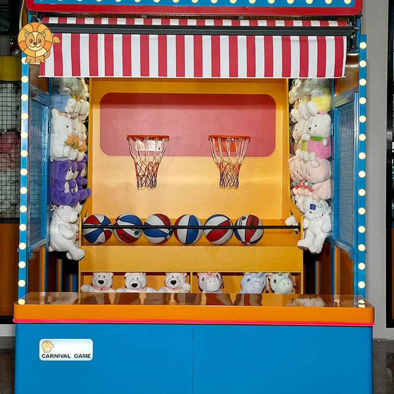 LTG Outdoor adult Carnival Games I Love Basketball Theme Park Plaza Large carnival booth game item stalls for sale