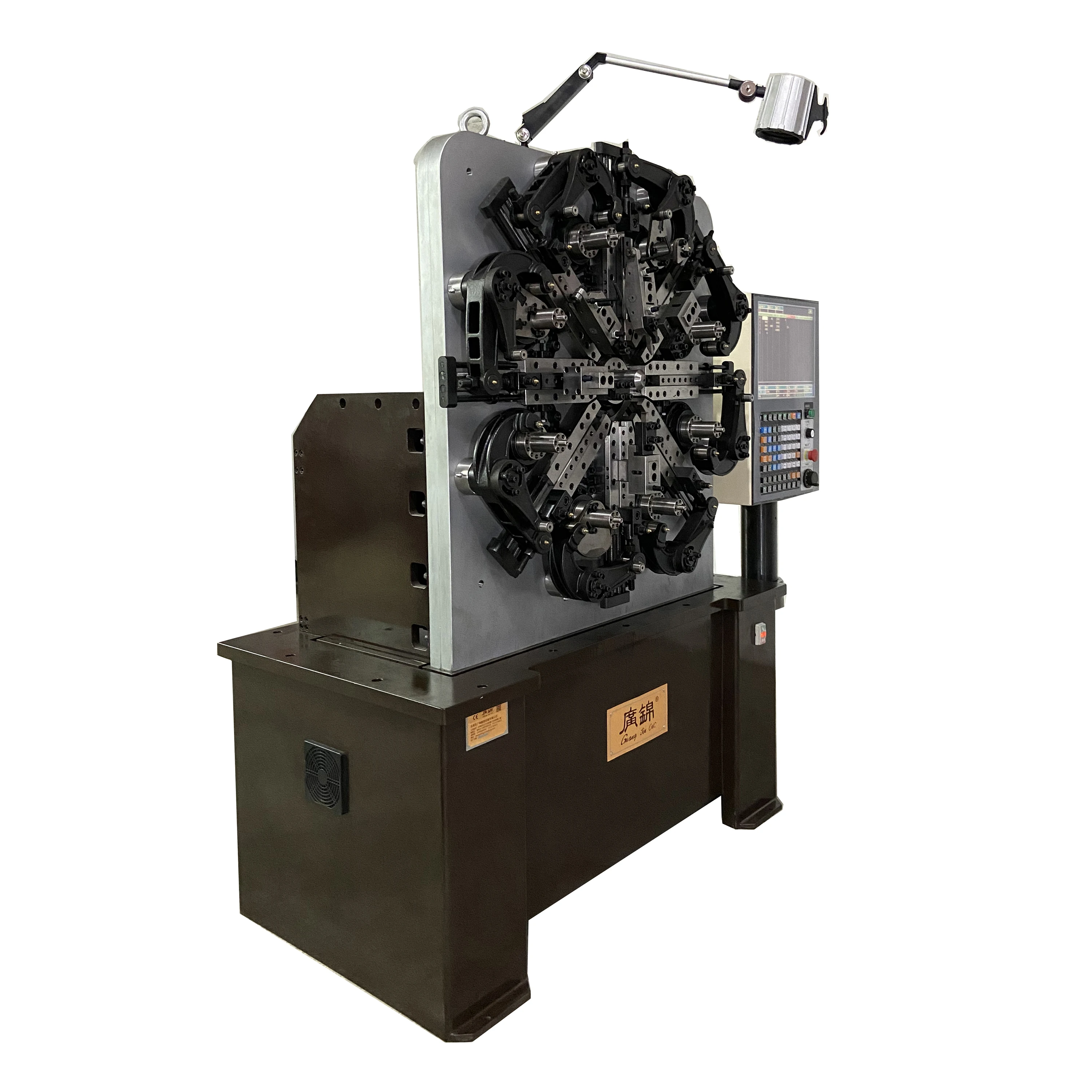 4 Axis 5mm spring forming machine making beet swing top and mechanical head cover