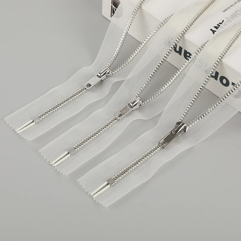 Швейные сумки для одежды Декоративная Прозрачная застежка-молния 5 # high end Y-silver close прозрачная сетчатая лента металлическая молния