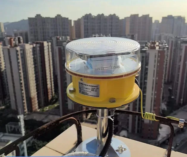 GPS sync Dry contact alarm LED ICAO Medium Intensity Type B aircraft warning light For Telecom Tower