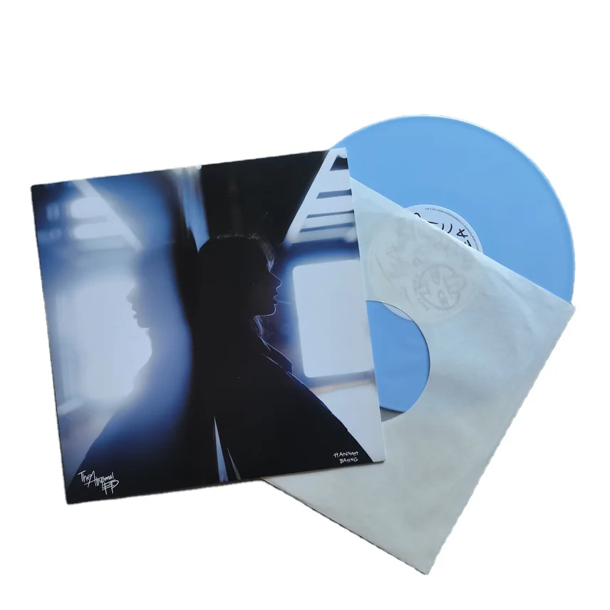 Черный супертяжелый винил премиум класса 12 дюймов 180 г с простой вставкой и полной крышкой матовый рукав термоусадочная упаковка