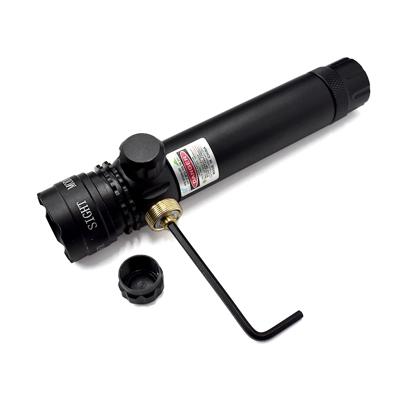 Piaoyu High Power Tactical Flashlight Pen Light Remote Adjustable Focal Length Green Powerful Laser Pen Flashlight