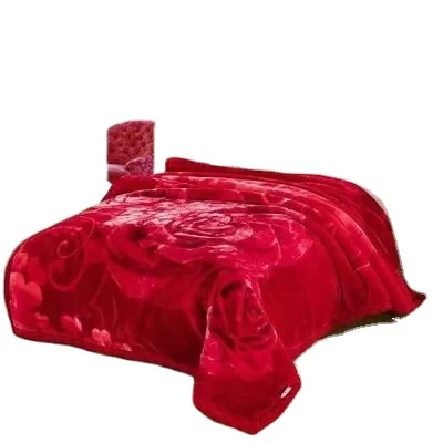 Authentic blanket thickened double layer Lascher wool blanket fleece quilt company activities wedding gift box