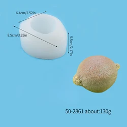 Lemon Durian Mangosteen Fruits Silicone Resin Mold Mousse Cake Chocolate Mold DIY Candle Aromatherapy Soap Casting