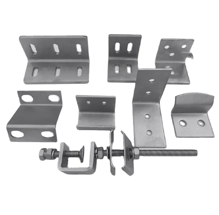 Штамповка из алюминиевого листового металла + штамповочные детали Пружинные стальные на заказ кронштейн для гаражной двери плоский зажим с U-образным болтом
