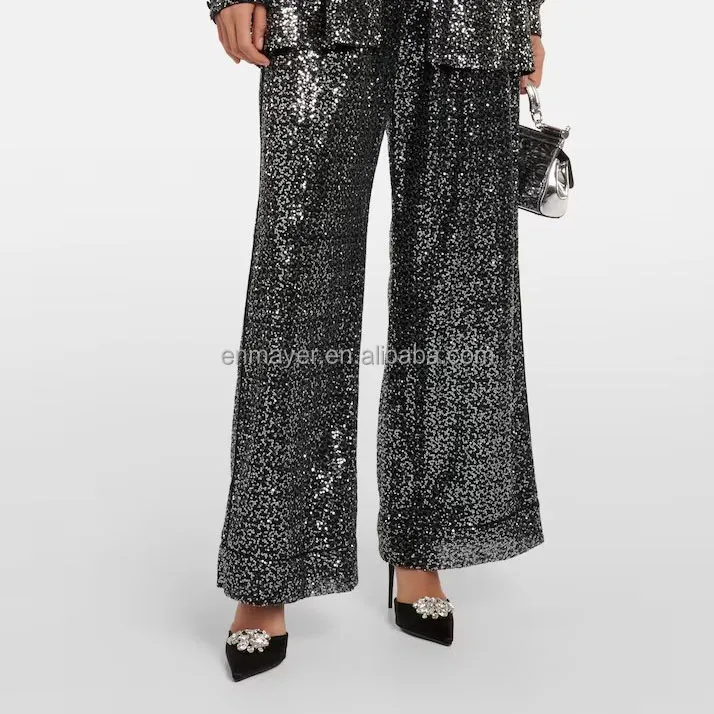 ENMAYER Sexy Bling Bling Super Diamond Heeled Sandals Fashionable Pointed Toe Shoes Women High Heel Pumps