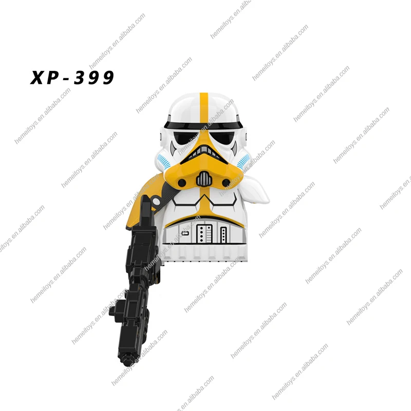 KT1052 Space War Movie Character Bad Batch Dark Trooper Boda Fett Luke Skywalker Omega Mini Action Building Blocks Kids Gift Toy