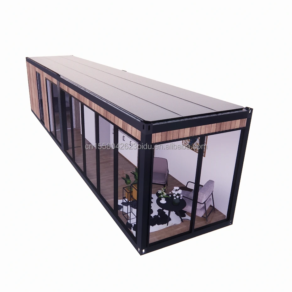 EU Modern Wooden Prefabricated Houses Flat Packaging Container for Resort Hotel Prefabricated Homes
