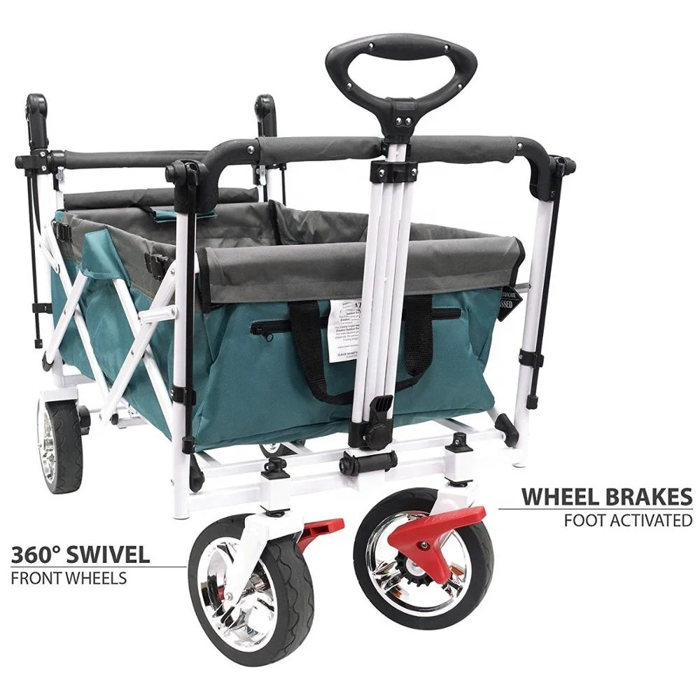 
China OEM Custom Outdoor Off-Road Luxury Baby Pram Lightweight Baby Carrier Foldable Wagon 