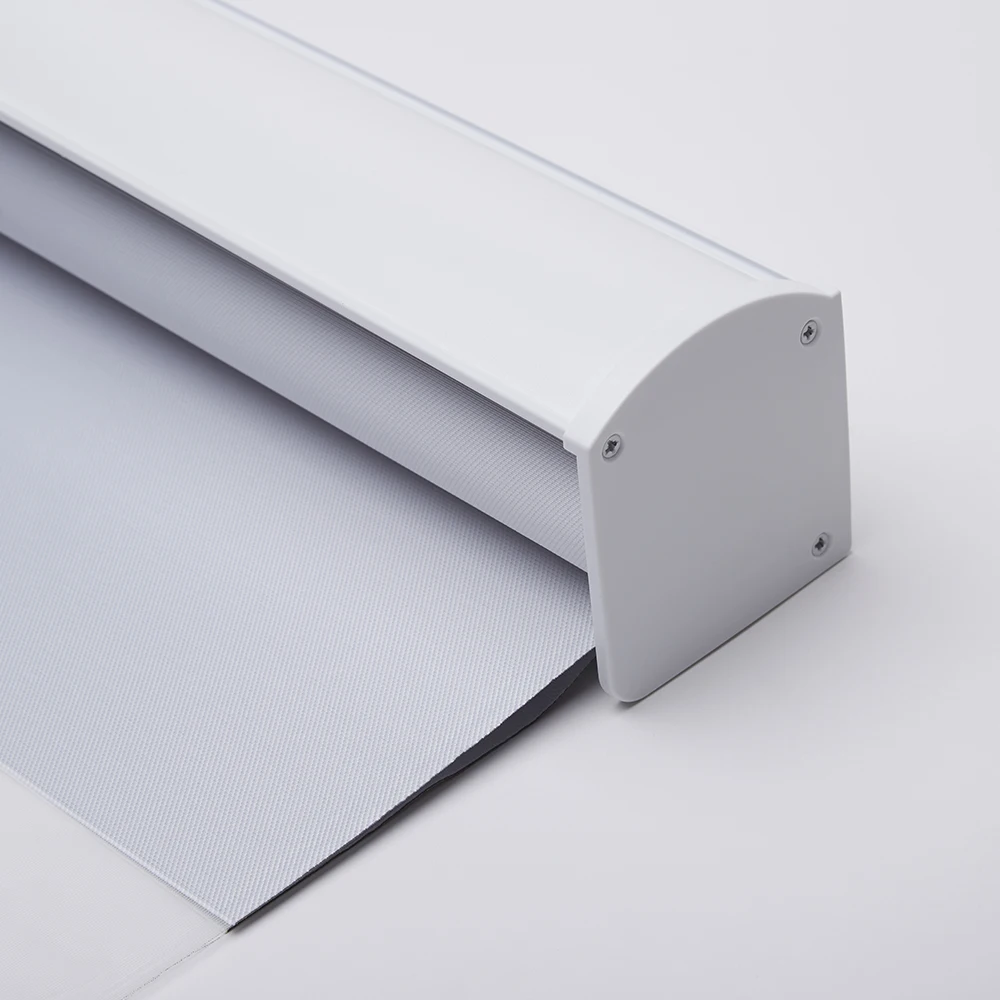 Luxury Roller Shades Curtain White Blackout Customize Cordless Zebra Blinds