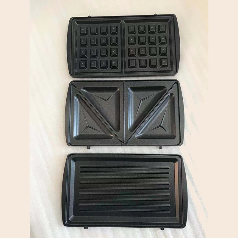 7 6 4 3 in 1 Electric Non Stick Detachable Grill Griller 2 Slices Snack Mini waffle maker professional Sandwich Panini Maker