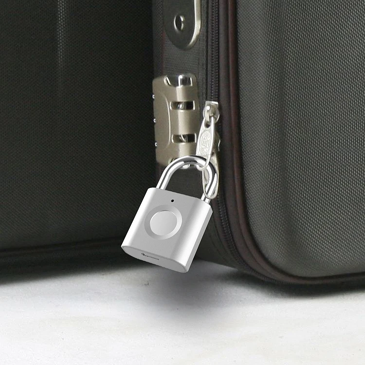 Fingerprint Lock Safety Door Lock Digital Portable Fingerprint Padlock Travel Luggage Suitcase Padlock