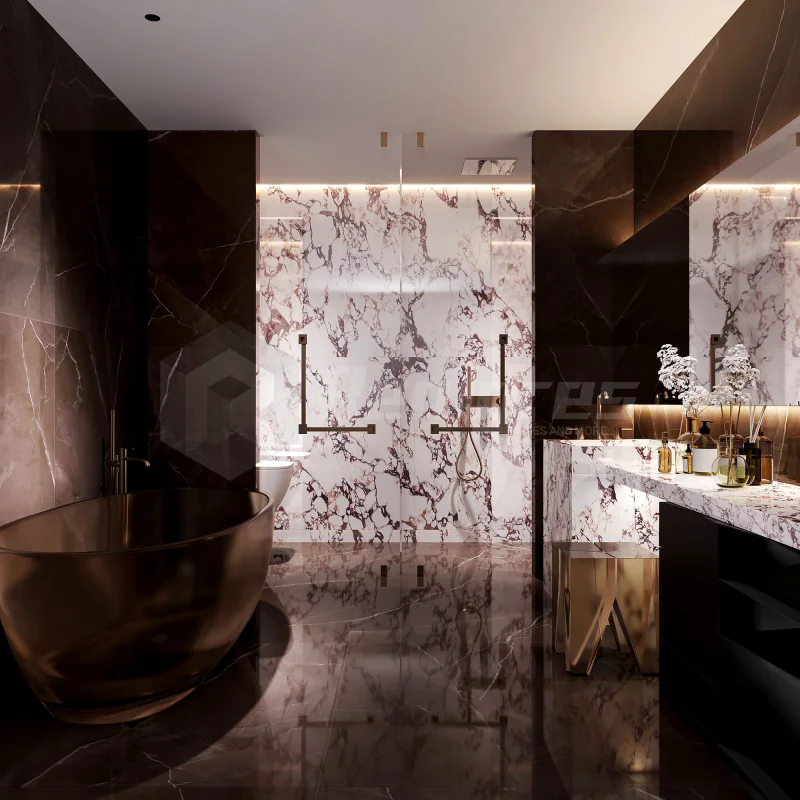 New Design Hotel Luxury Sintered Stone 1200x1200 Ceramics Wall Porcelain Tile For Interior Bathroom Wall