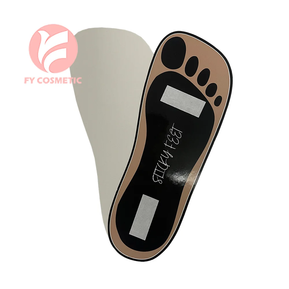 350G Paper Material Disposable Sticky Feet For Spray Tanning With Custom Logo