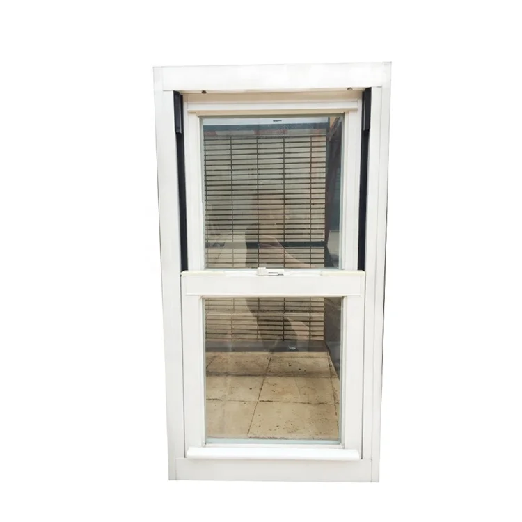 Plastic Sliding Design UPVC Single Glazing Top Hung Window