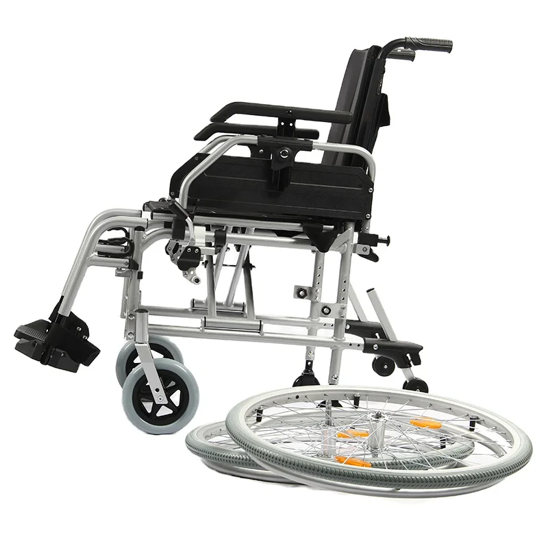 CE Approved Lightweight European Wheelchair Made of Durable Aluminium and Steel Material