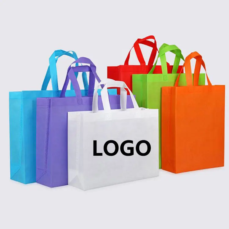 Free Sample Recycle PP Laminated Strong Ecological Eco Grocery Tote Carry Big Reusable Supermarket Shopping Non Woven Bag