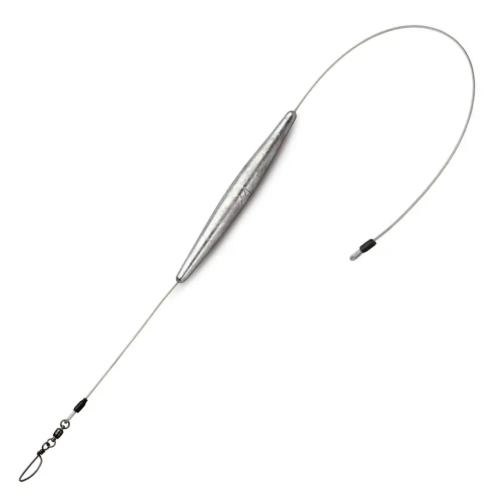 High Speed Inline Trolling Weight 16-64 oz Sinkers on Stainless Cable