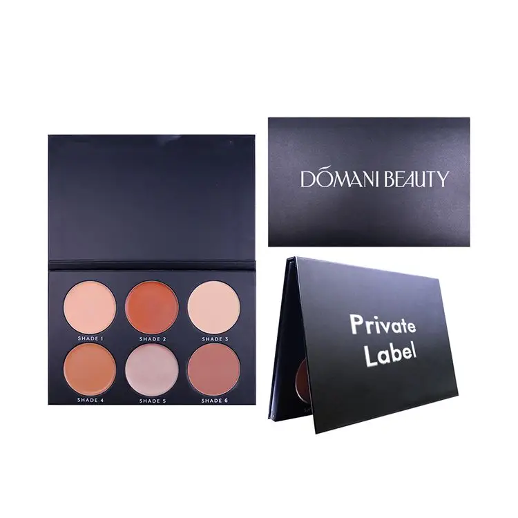 
6 Colors High Quality Palette Contour Makeup Cream Natural Coverage Face Contour Powder 