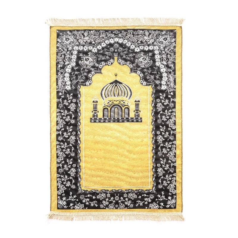 wholesale foldable luxury portable islamic saudi arabia muslim prayer mat made Rug muslim gift set