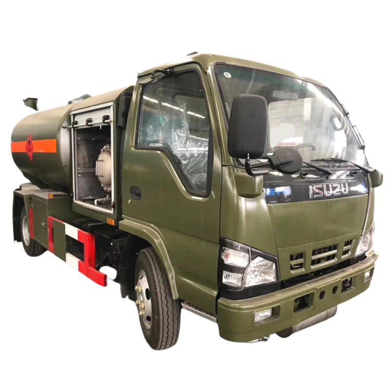 Good quality ISUZU 6 wheels 5000L aluminum aircraft refueling tanker truck Aviation Fuel Trucks 1200gallons for helicopters