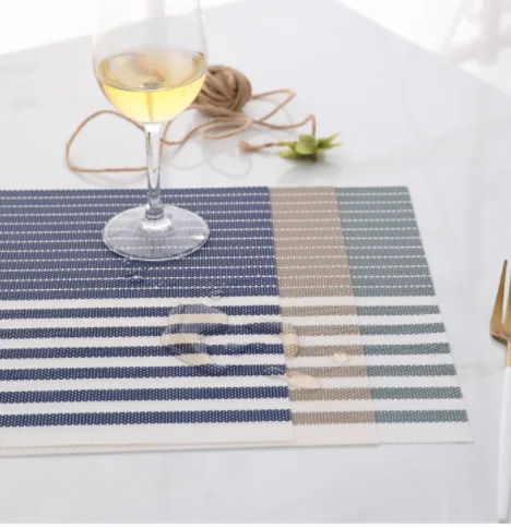 Tabletex waterproof PVC anti slip mat wholesale placemats 2022 new design western table mat lunch mat
