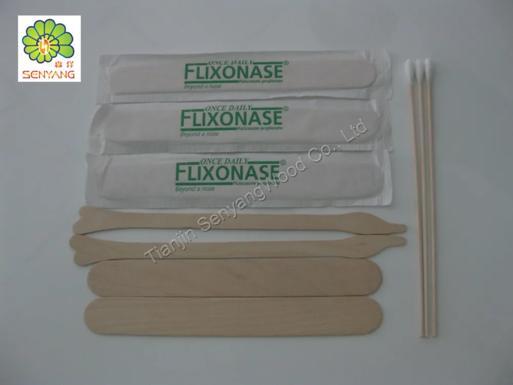 Wholesale High Quality Medical Use Disposable Sterile Wood Type Tongue Depressor