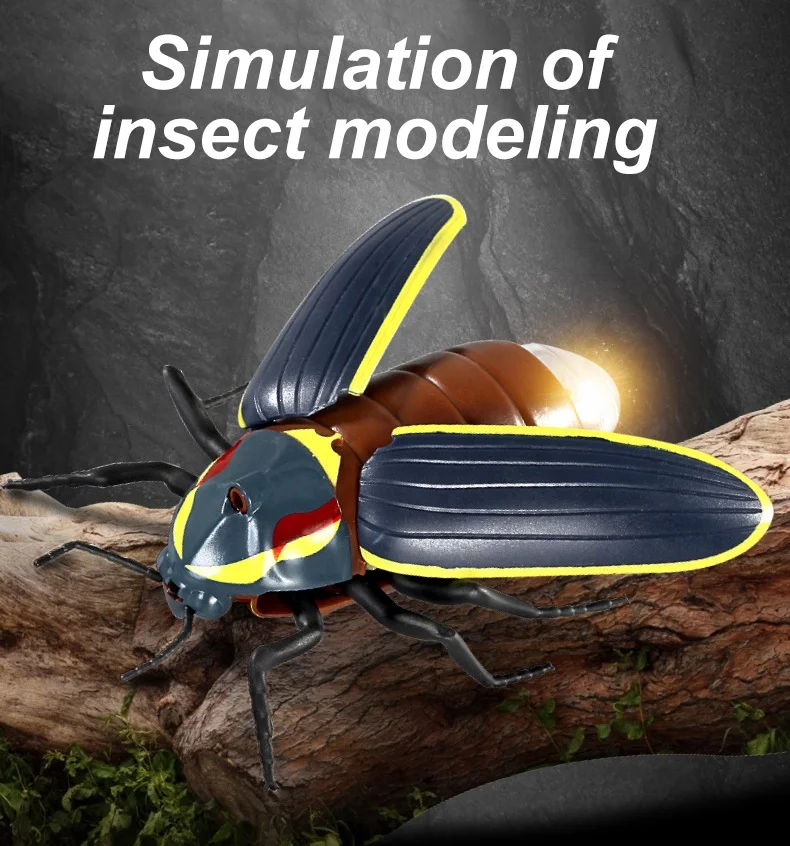 Juguetes Mas Populares Novedad инфракрасное моделирование другие новинки игрушки Реалистичные lightning Bug RC игрушка насекомое со светом