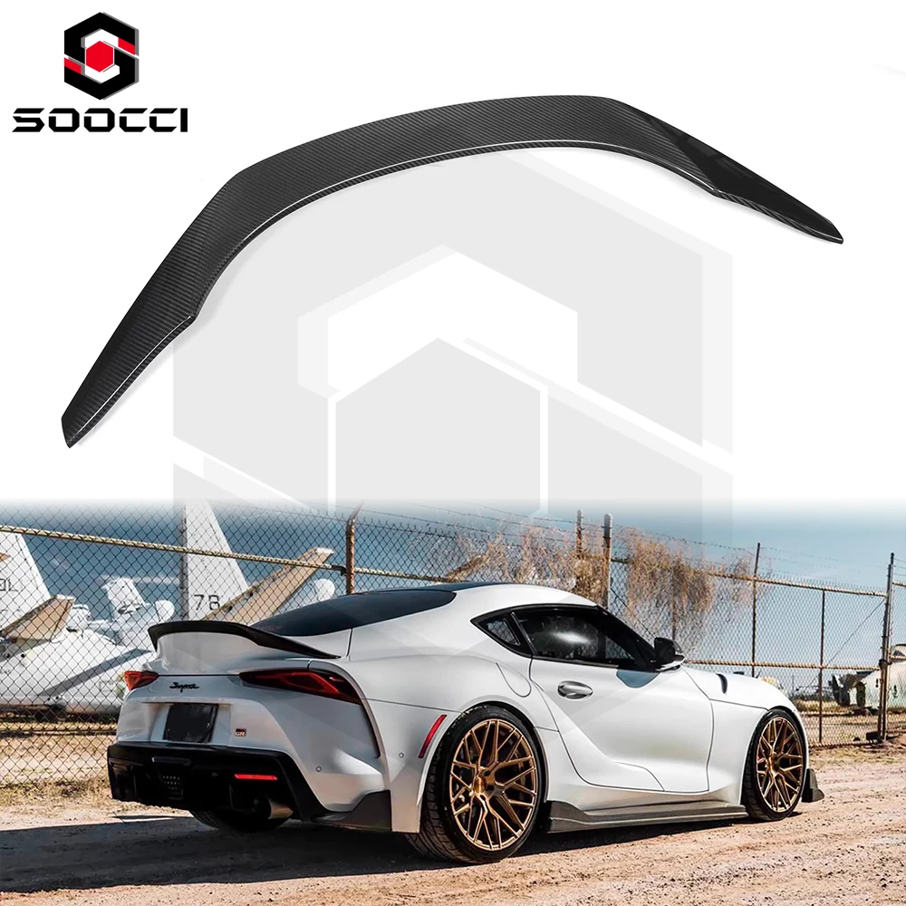 TRD Type Carbon Fiber Wing for Toyota Supra A90 Trunk Lip Splitter Lip Supra A90 GR MK5 Carbon Fiber Spoiler 2019+