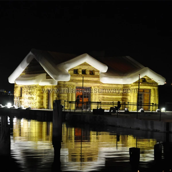 Sunway inflatable structure chalet house LED lighted inflatable wedding marquee inflatable party even tent for sale