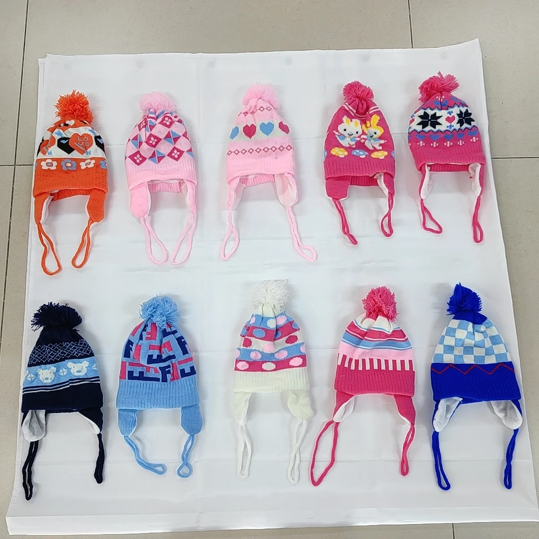 Hot Sales Safety New Design Winter Animal Knitting Baby Hat, Knitted Cute Baby Cap