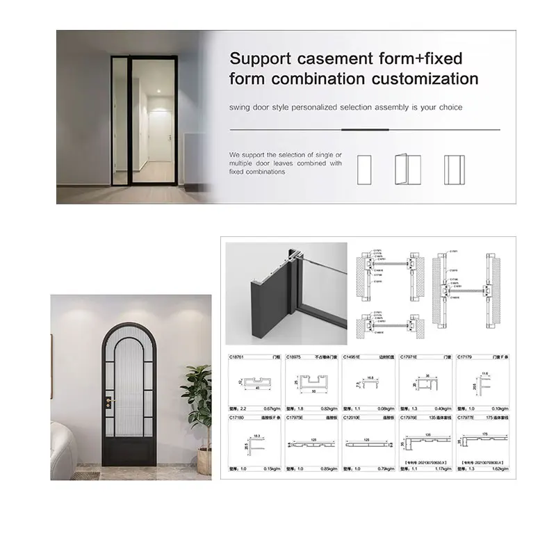 House Exterior Thermal Break Aluminium Profiles Glass Pocket Sliding Door Heavy Duty Patio Sliding Doors