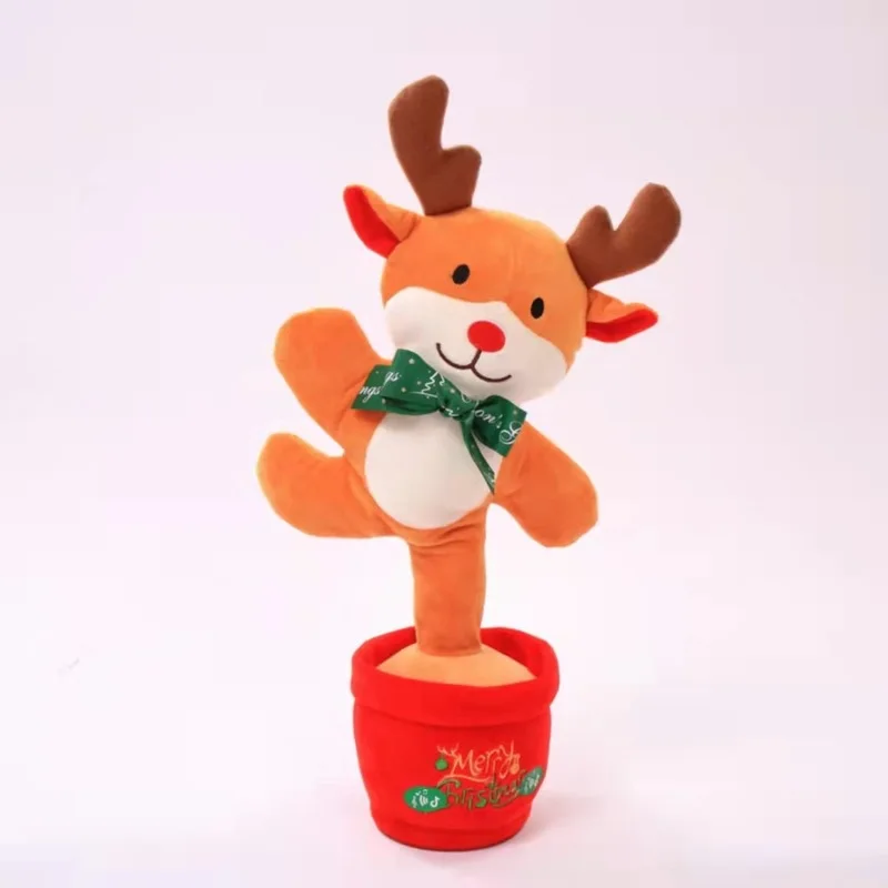 Hot Selling New Electric Christmas Figures Doll Dancing and Singing Electric Toys Christmas Decorations